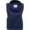 1863 By Eterna Soft Luxury Slim Fit Dress Shirt In Blue