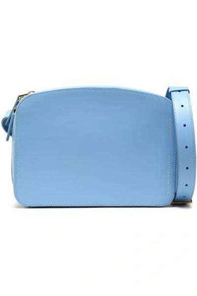 Victoria Beckham Vanity Top Handle Leather Tote In Light Blue