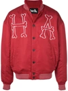 Haculla Embroidered Bomber Jacket In Red