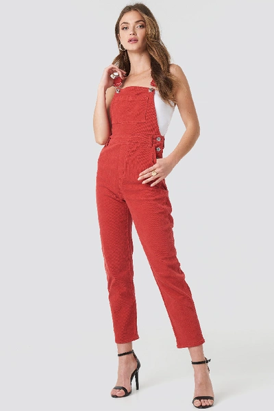 Abrand A 94 Slim Dungaree Red In Cherry