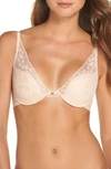 Natori Cherry Blossom Convertible Contour Underwire Bra 721191 In Cameo Rose