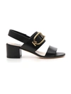 TOD'S TOD'S BUCKLE BLOCK HEEL SANDALS