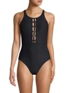AMORESSA BY MIRACLESUIT Open-Back One-Piece Swimsuit