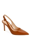 GIANVITO ROSSI SMOOTH LEATHER SLINGBACK PUMPS,PROD219660295