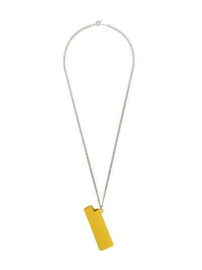 Ambush Halskette Mit Feuerzeughülle - Gelb In Giallo