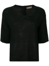 ALTEA ALTEA KNITTED TOP - BLACK