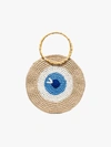 MY BEACHY SIDE BROWN LARGE EYE WOVEN TOTE BAG,CT01NATURALBLUE13993819