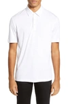 Theory Claude Flame Jersey Polo In Wht