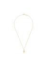 Coup De Coeur Stone Disc Necklace In Gold