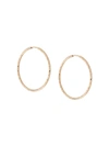 MARIA BLACK 14KT YELLOW GOLD LIV 25 HOOP EARRINGS