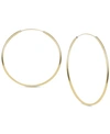 Argento Vivo Large Endless Large Hoop Earrings In Gold-plated Sterling Silver In Gold