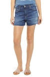 AG HAILEY BOYFRIEND CUTOFF DENIM SHORTS,LED1714RH