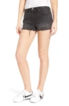 Levi's Levis Grey Distressed 501 Original Shorts In Trashed Black