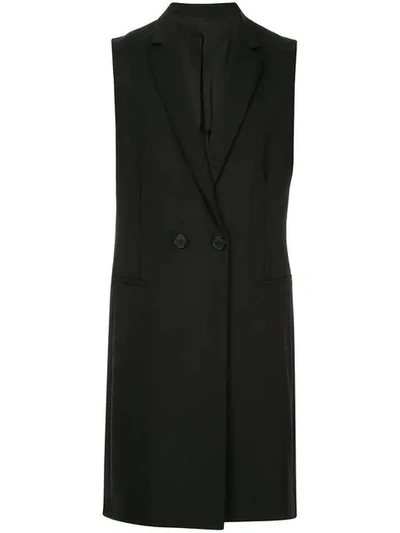 Alyx Long Waistcoat In Black