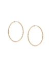 MARIA BLACK 14KT YELLOW GOLD LIV 35 HOOP EARRINGS