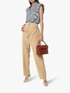 BURBERRY DOUBLE WAIST MOHAIR WOOL TROUSERS,456083713785520