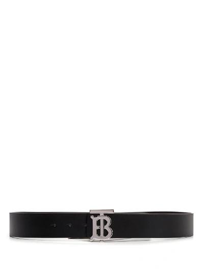 Burberry Monogram Motif Belt In Black