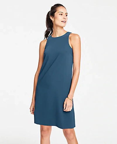 Ann Taylor Petite Tank Dress In Deep Riviera Blue