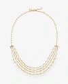 ANN TAYLOR PEARLIZED MULTISTRAND NECKLACE,508035
