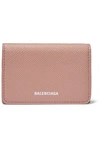 BALENCIAGA Ville textured-leather wallet
