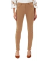 Lafayette 148 Mercer Acclaimed Stretch Mid-rise Skinny Jeans In Camello
