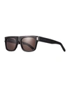 SAINT LAURENT MEN'S SL 293 RECTANGLE ACETATE SUNGLASSES,PROD147590041