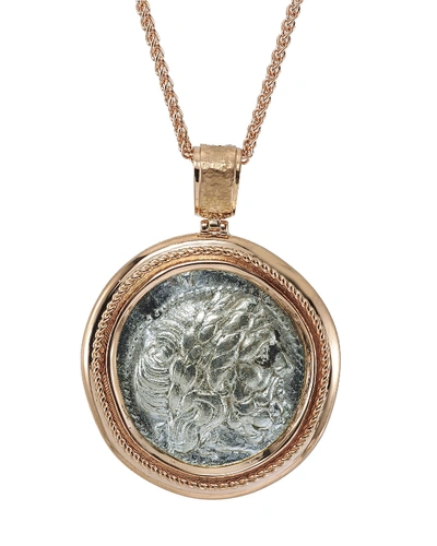 Jorge Adeler Authentic Philip Ii Coin Pendant In 18k Rose Gold