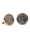 JORGE ADELER 18K ROSE GOLD CUFFLINKS W/ HOBO NICKEL COINS,PROD148600473