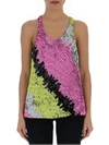 AMEN AMEN SEQUINED COLOUR BLOCK TOP