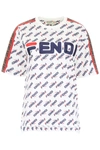 Camiseta Fendi x Fila Logo Print Azul