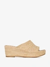 Carrie Forbes Karim Woven Raffia Wedge Sandals In Neutrals