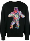 Juunj Juun.j Printed Sweatshirt - Black In Black
