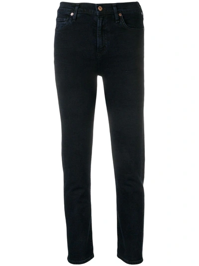 Citizens Of Humanity Harlow High Rise Skinny Jeans In Blau