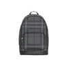 BURBERRY LONDON CHECK AND LEATHER BACKPACK