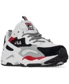 FILA MEN'S RAY TRACER CASUAL ATHLETIC SNEAKERS FROM FINISH LINE
