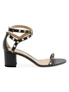 VALENTINO GARAVANI Valentino Garavani Rockstud Block-Heel Leather Sandals