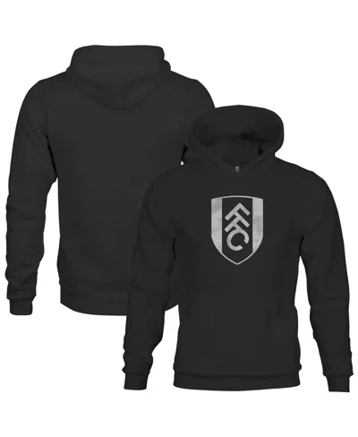 1863fc Kids' Big Boys And Girls Black Fulham Mono Badge Fleece Pullover Hoodie