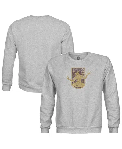 1863fc Kids' Big Boys And Girls Heather Gray Detroit City Fc Color Badge Pullover Sweatshirt