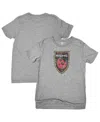 1863fc Big Boys And Girls Heather Gray Phoenix Rising Fc Color Badge T-shirt In Gray