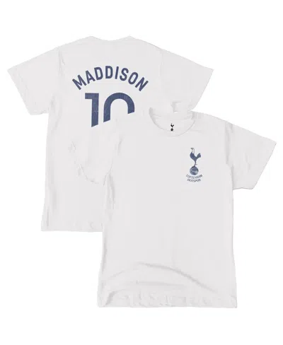 1863fc Kids' Big Boys And Girls James Maddison White Tottenham Hotspur Player T-shirt