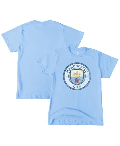1863fc Kids' Big Boys And Girls Sky Blue Manchester City Color Badge T-shirt