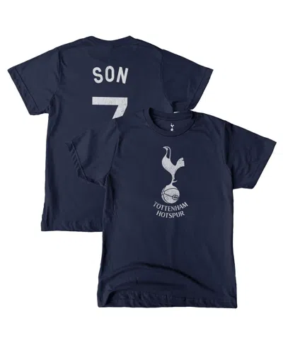 1863fc Kids' Big Boys And Girls Son Heung-min Navy Tottenham Hotspur Player T-shirt In Blue