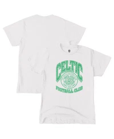 1863fc Kids' Big Boys And Girls White Celtic Retro Wordmark T-shirt