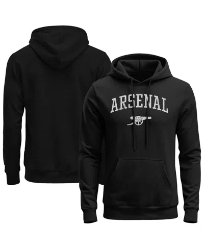 1863fc Men's Black Arsenal Athletic Wordmark Fleece Hoodie