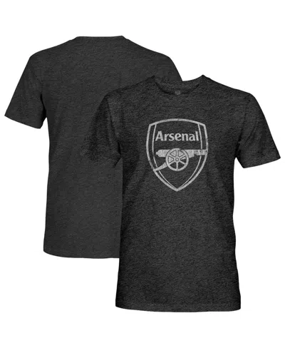 1863fc Men's Black Arsenal Mono Badge Vintage Tri-blend T-shirt