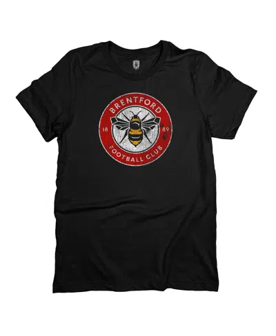 1863fc Men's Black Brentford Fc Badge T-shirt