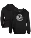 1863fc Men's Black Club America Mono Badge Fleece Pullover Hoodie Sweatshirt In Black