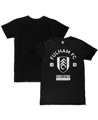 1863fc Men's Black Fulham Established Slub T-shirt