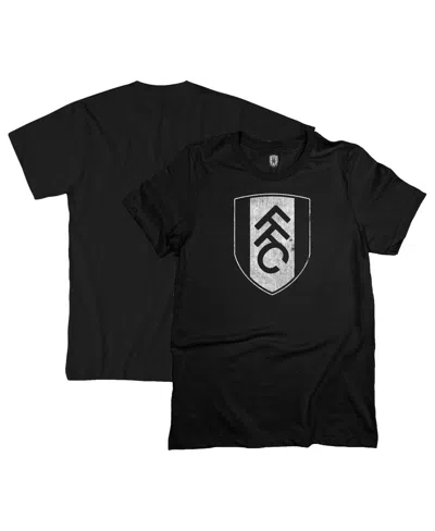 1863fc Men's Black Fulham Mono Badge T-shirt