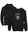 1863fc Men's Black Phoenix Rising Fc Fleece Pullover Hoodie In Black
